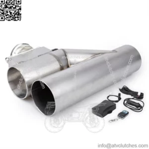Car modification stainless steel electric control exhaust valve set remote control Y pipe variable exhaust pipe valve with motor