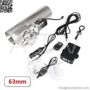 63MM76MM exhaust pipe stainless steel electric control valve voice change remote control variable valve