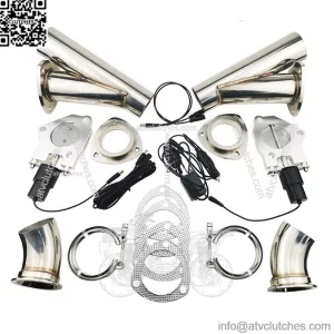 Suitable for dual exhaust pipe electric control stainless steel Y-type exhaust valve pure manual switch control