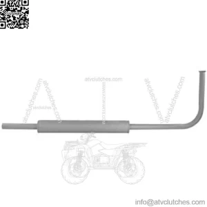 8N5230 Horizontal Exhaust Muffler and Pipe Fits Ford Tractors 9N 2N 8N