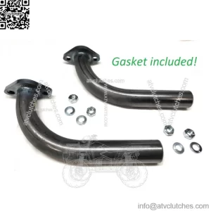 2 Exhaust Pipe for Predator 212cc, Honda GX160, GX200, Go Kart & mini bikes...