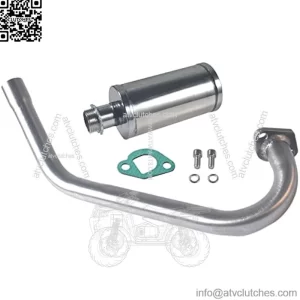 Upgrade Exhaust with Muffler For Coleman Powersports CT200U BT200X CT200u-ex,212cc 196cc/6.5HP Go Kart and Gas Mini Bike