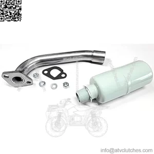 Massimo MB200 Mini Bike Customized Exhaust muffler.
