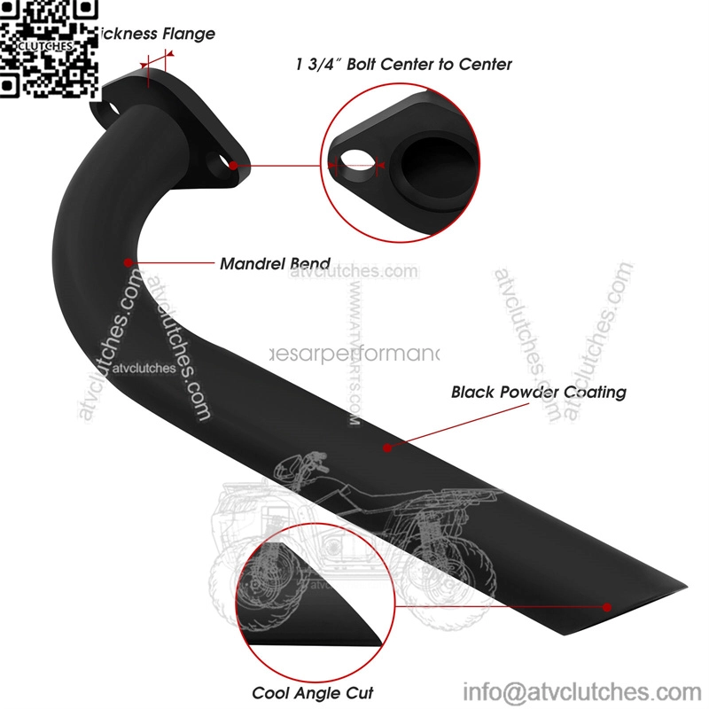 Exhaust Pipe for Predator 212cc GX160 GX200 Coleman CT200U Go Kart & mini bike - Image 2