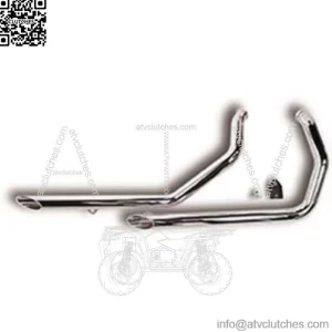 Ultima Chrome Drag Pipes Exhaust System 2" OD 40" Harley Sportster XL 1986-03 (For: Harley-Davidson)