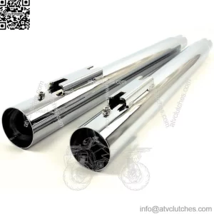 Chrome Slip-On Mufflers Exhaust 1995-2016 Harley Touring Dresser Bagger (For: Harley-Davidson)