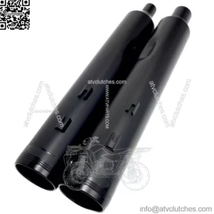 Rinehart Black DBX45 4.5" Slip-On Mufflers Exhaust Pipes 2017+ Harley Touring (For: Harley-Davidson)