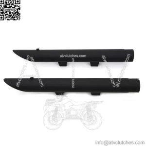 Black 2" Down Slash Drag Muffler Slip On Exhaust Set Harley Sportster 2014+ (For: Harley-Davidson)