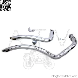 Chrome 2" Curvado Big Radius Drag Exhaust Pipes 2004-2013 Harley Sportster (For: Harley-Davidson)