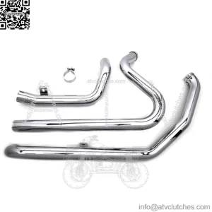Chrome True Dual Crossover Exhaust Header Pipes Harley Dresser Touring 2010-2016 (For: Harley-Davidson)