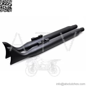 36" Black Fishtail Exhaust Slip On Mufflers 95-16 Harley Touring Bagger Dresser (For: Harley-Davidson)