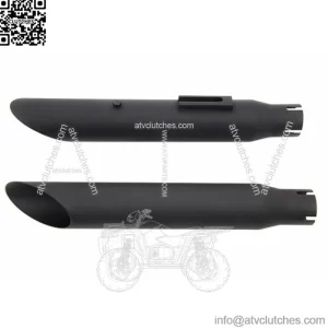Flat Black Slip-On Slash Cut Exhaust Mufflers Baffle 1980-2003 Harley Sportster (For: Harley-Davidson)
