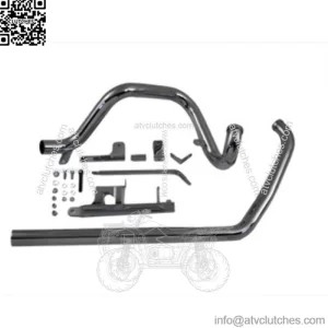 Chrome True Dual Exhaust Header Pipes System Harley Softail FXST FLST 2000-2006 (For: Harley-Davidson)