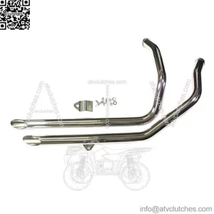 1.75" Chrome 40" Long Slash Cut Drag Bike Pipes Exhaust 1986-03 Harley Sportster (For: Harley-Davidson)