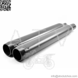 3.5" Black Snub Slip-On Mufflers Exhaust Pipes 2017-2020 Harley Touring Bagger (For: Harley-Davidson)