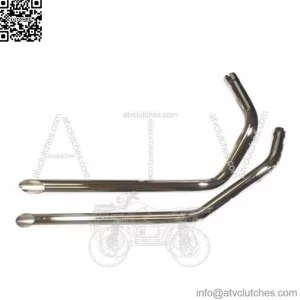 V-Factor 1 3/4" Chrome 40" Drag Pipes Exhaust Harley Ironhead Sportster Chopper (For: Harley-Davidson)