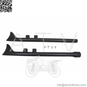 Black Fishtail 33" Slip-On Mufflers Exhaust Pipes Harley 17-20 Touring Bagger (For: Harley-Davidson)