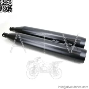 4.5" Black Snub Nose Slip-On Mufflers Exhaust Pipes 95-16 Harley Touring Bagger (For: Harley-Davidson)