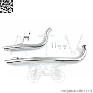 New 2" Curved Sideshots Drag Custom Exhaust Pipes Pipe Set Harley Softail (For: Harley-Davidson)