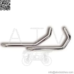 Ultima Chrome Drag Pipes Exhaust System 2" OD 40" Harley Ironhead XL 1957-85 (For: Harley-Davidson)
