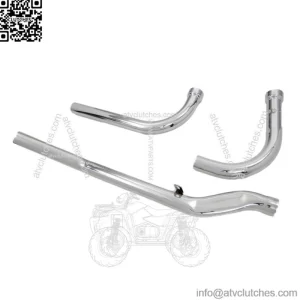 Paughco Chrome Up Sweep Drag Exhaust Header Pipes Harley Generator Panhead (For: Harley-Davidson)