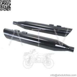 4" Black Slash Freedom Tip Slip-On Mufflers Exhaust Pipes 95-16 Harley Touring (For: Harley-Davidson)