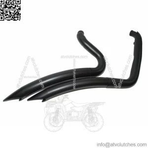 2 1/4" Black Big Radius Radius Curves Full Exhaust Drag Pipe System Harley Dyna (For: Harley-Davidson)