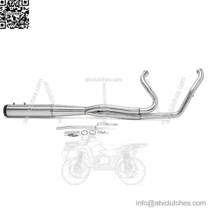 Motorcycle 2 Into 1 Exhaust Muffler Pipe For Harley-Davidson Milwaukee Eight Touring 2017-Up