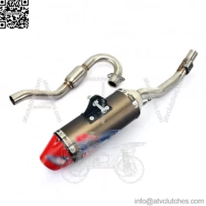 Hand Welding Motorcycle Exhaust Muffler
