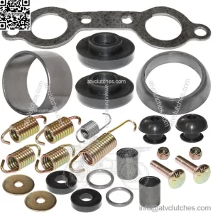 Exhaust Muffler Kit for Polaris Sportsman 800 EFI 2005 2006 2007 (For: Polaris Sportsman 800)