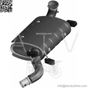 Polaris Ranger 900 XP Regular and Crew 2013-2015 Exhaust Muffler 1262574