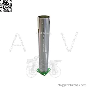 R3549 Baffled Chrome Straight Stack Fits John Deere G, 60, 620, 630, 70, 720