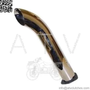 Double Wall Chrome Curved Exhaust Stack 24" Fits John Deere R 80 820 830