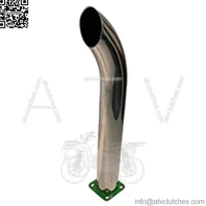 New Chrome Curved Stack 24" Tall 3" OD Fits John Deere Tractors 50 520 530 B 24