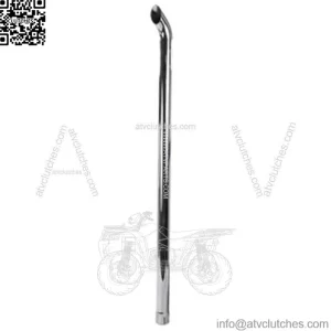 ZNL89020C New Universal Products Curved Chrome Exhaust Stack