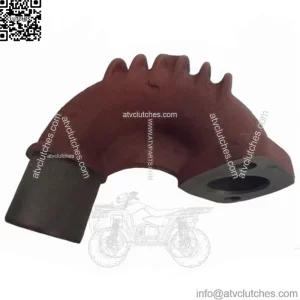 824245M1 2-Bolt Flange Exhaust Elbow with Fins Fits Massey Ferguson TO35 35X(FE)