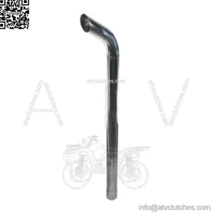 A-146490CHR Chrome Exhaust Stack with Ext. Curve - Fits Case IH Tractor Models