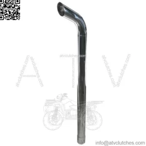 146520CHR Extended Curve Chrome Exhaust Stack Fits Case-IH Tractor