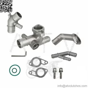 Cast Aluminum Coolant Flange Upgrade Kit For VW MK4 Golf Jetta GLI GTI TT 1.8T
