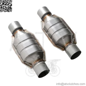 For Chevy Silverado 1500 GMC Ford 2PCS 2.5" Universal Catalytic Converter Sliver