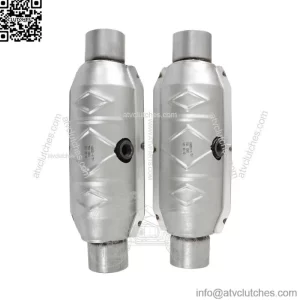 For Ford F-150 5.4L 5.0L V8 2.5" Inlet/Outlet Catalytic Converter & Heat Shield