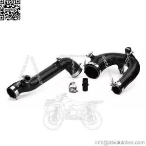 SxS Polaris RZR Turbo R & Pro XP Silicone Charge Tube Kit 2020-2025 Black