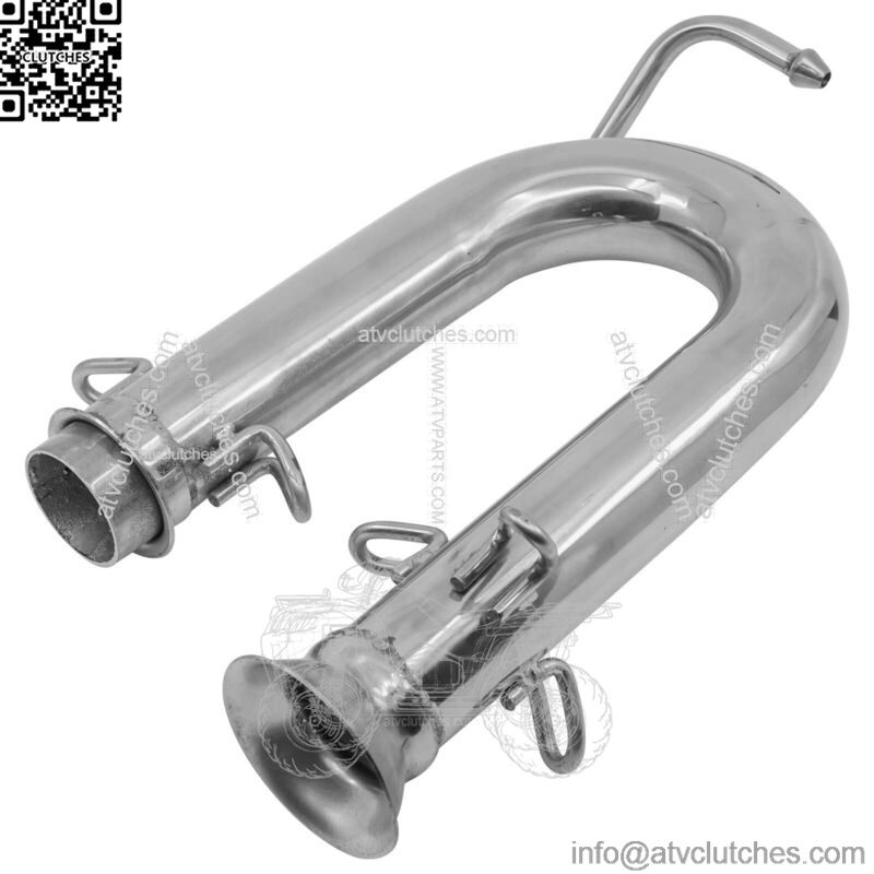 Exhaust Pipe For Yamaha Rhino 700 YXR700FSP 4x4 Sport Edition FI 2008-2013(For: Yamaha Rhino 700)