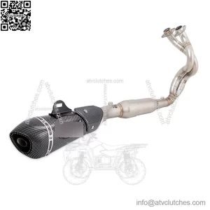 Black Exhaust System for Kawasaki Z650/Ninja 650 (2023-2025) - Header/Muffler