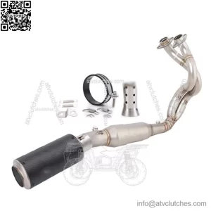 2024-2025 Kawasaki Ninja 650 Z650 Full Exhaust System Header Pipe Carbon Fiber Mufflers
