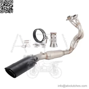 Kawasaki Z650 Ninja 650 2023-2025 Exhaust System Header Pipe + Black Muffler