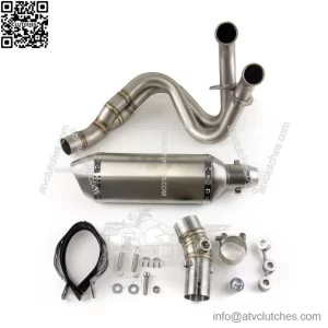 Kawasaki Z650 Ninja 650 2012-2024 Full Exhaust Front Pipe Slip On Mufflers Set