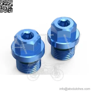 Magnetic Front Differential Fill and Drain Plug with O Ring Kit Compatible with Polaris General 1000 2016-2020, Drain Plug Compatible with Polaris RZR XP 900 Ranger 1000 Sportsman, Blue