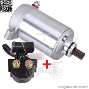 Starter & Relay Solenoid for Yamaha Wolverine 350 YFM350 YFM350FX 4x4 1996-2005