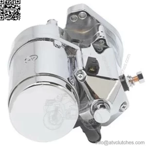 Ultima Thunder Fire Chrome 2.4KW Side Angled Post Starter 89-06 Harley Big Twin (For: Harley-Davidson)
